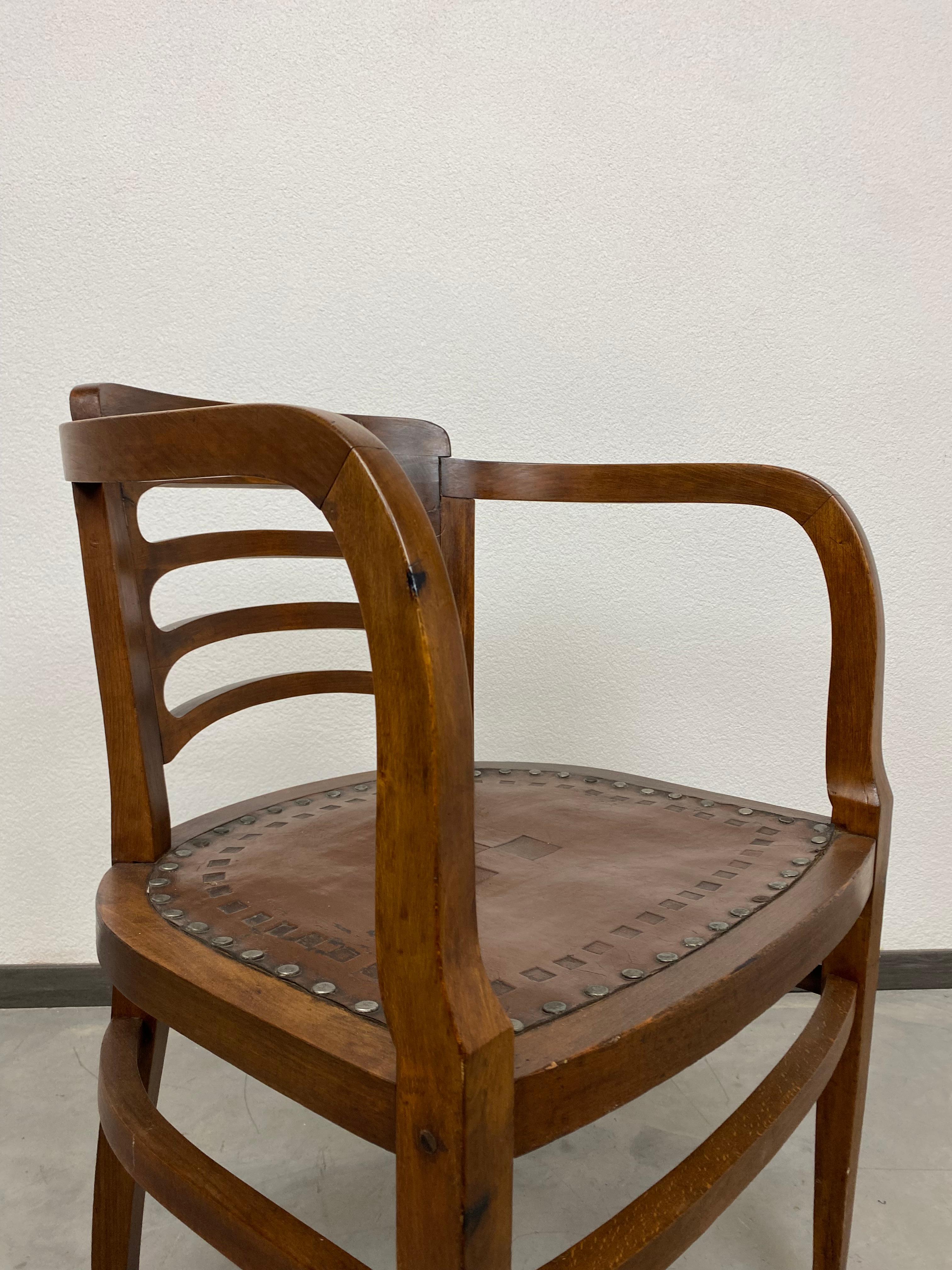 Sécession viennoise Chaise de bureau de Joseph Maria Olbrich en vente