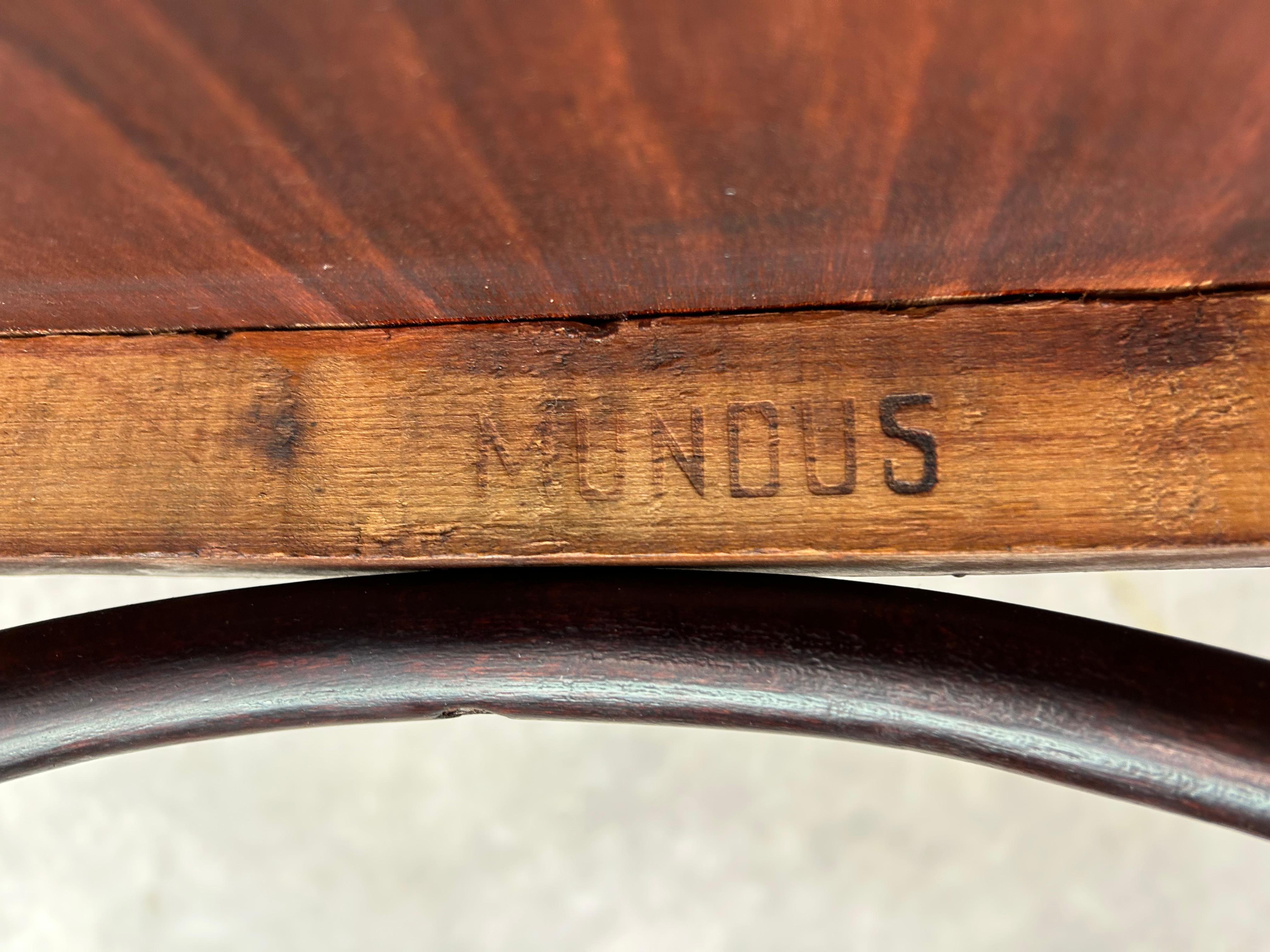 Secession office chair by Thonet Mundus For Sale 2