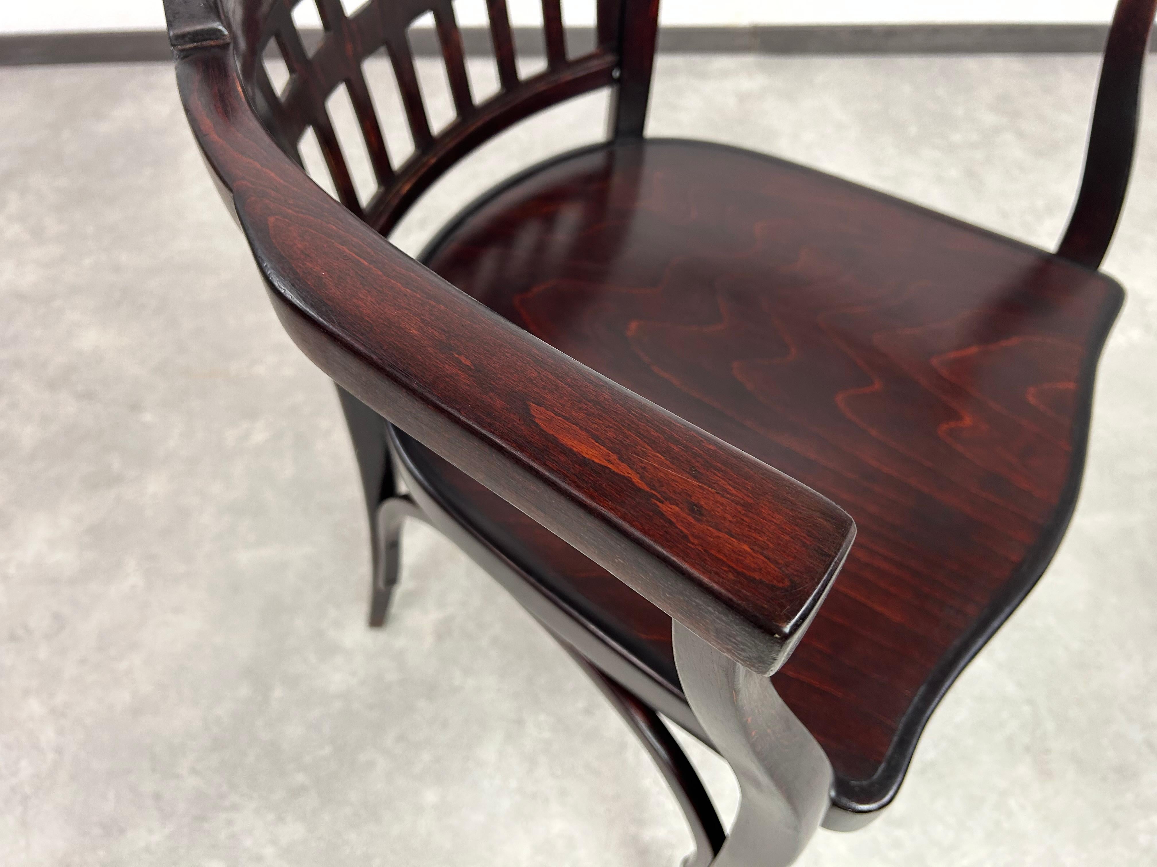 Silla de oficina Secession nº 714 de Otto Wagner para J&J Kohn en venta 4