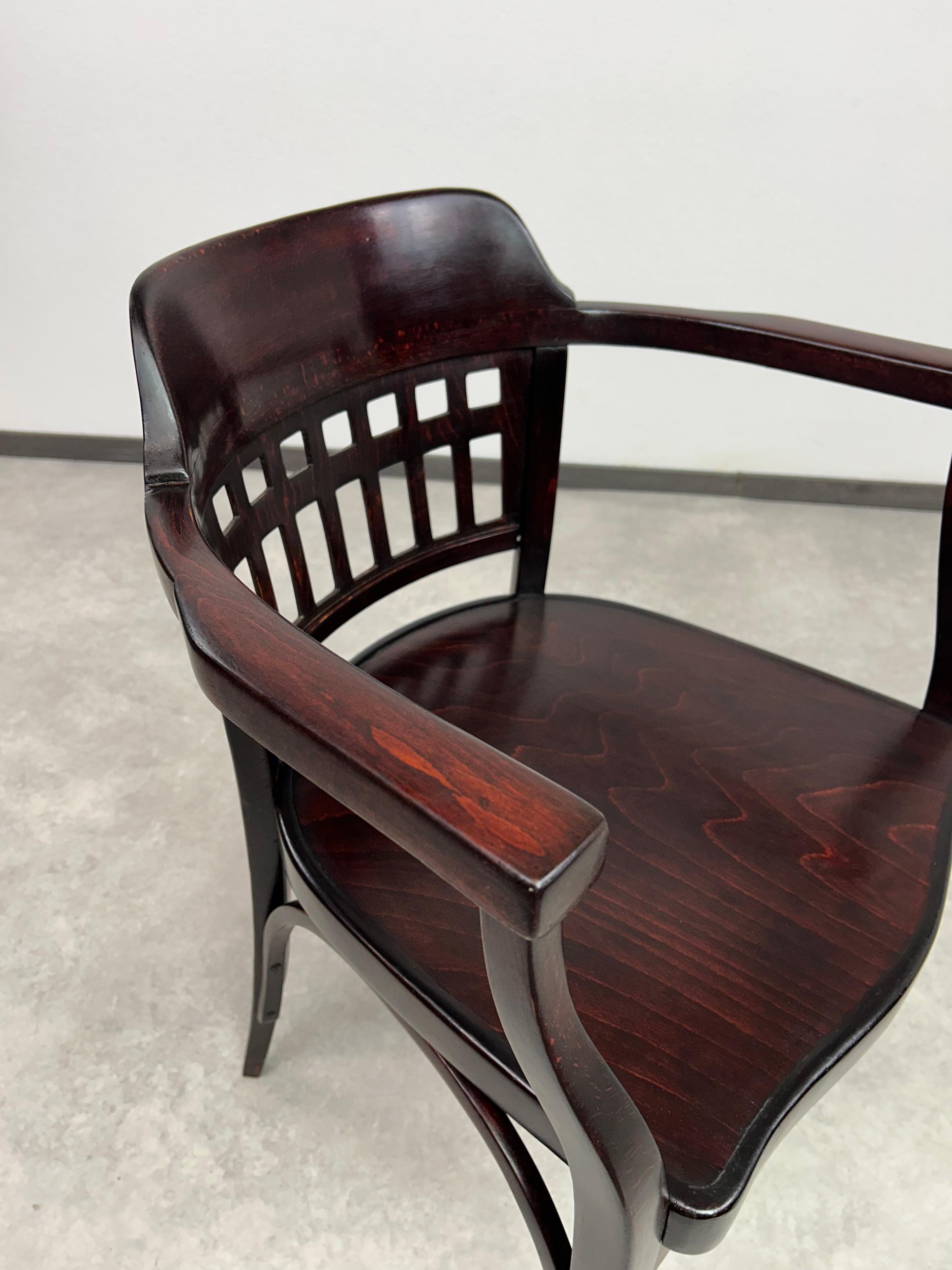 Silla de oficina Secession nº 714 de Otto Wagner para J&J Kohn Jugendstil en venta