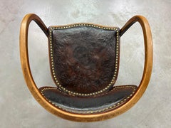 Sedia da ufficio Secession n.715F di Gustav Siegel per J&J Kohn