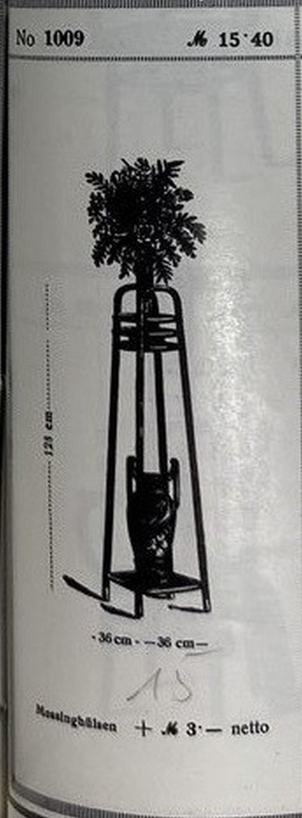 Secession plant stand no.1009 attr. Otto Wagner for J&J Kohn For Sale 1