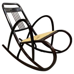 Antique Secession Rocking Chair No.511 by Marcel Kammerer for Thonet
