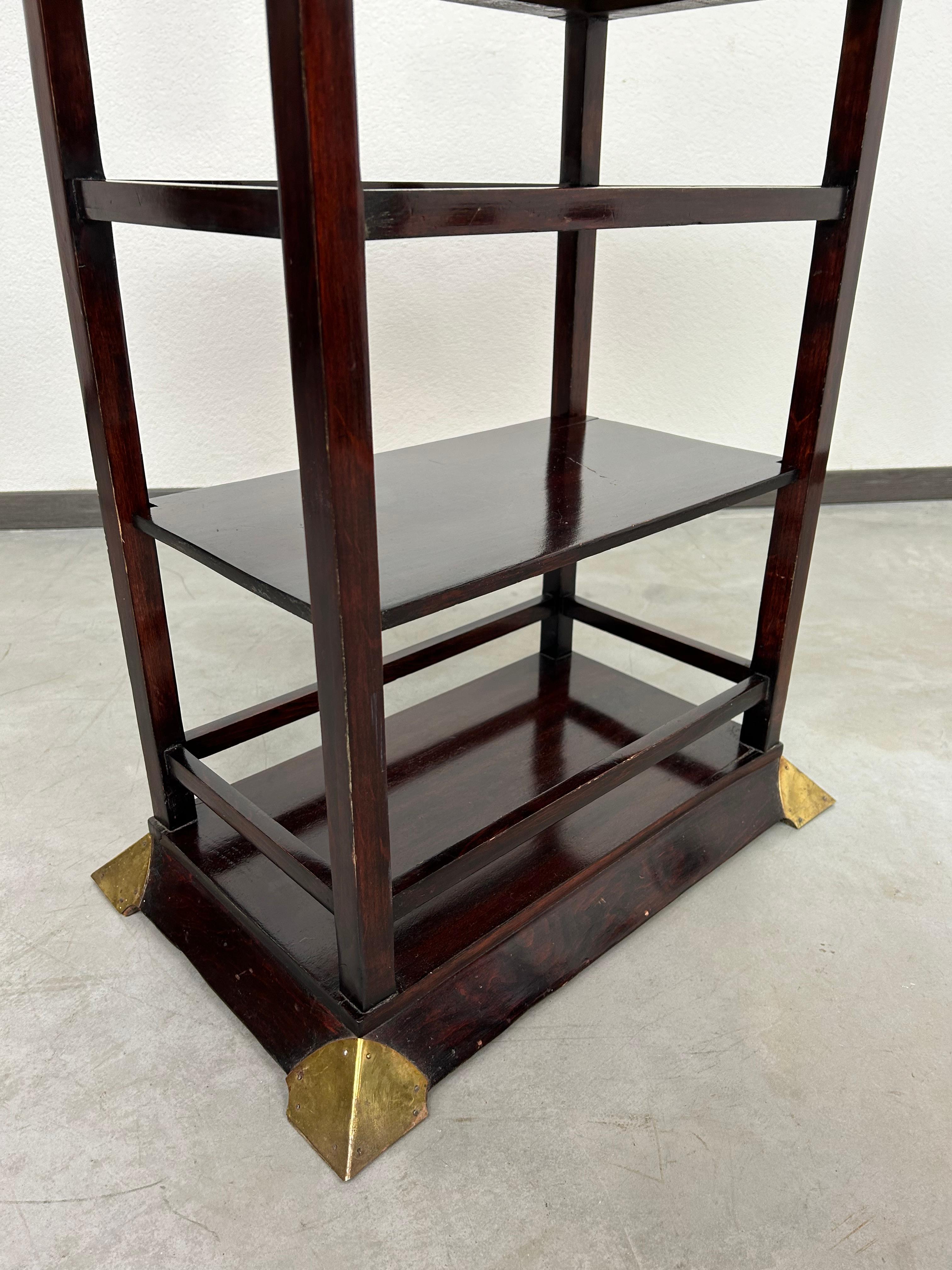 Secession side table with double top In Good Condition For Sale In Banská Štiavnica, SK