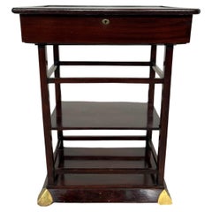 Antique Secession side table with double top