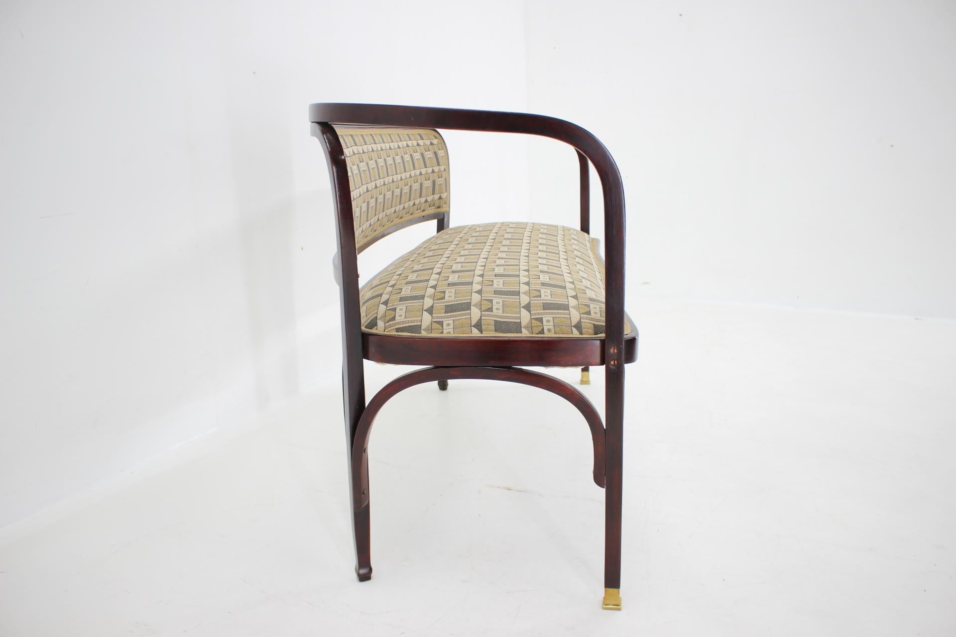 Secession-Sofa und zwei Sessel von Gustav Siegel für J.J.Kohn, restauriert  6