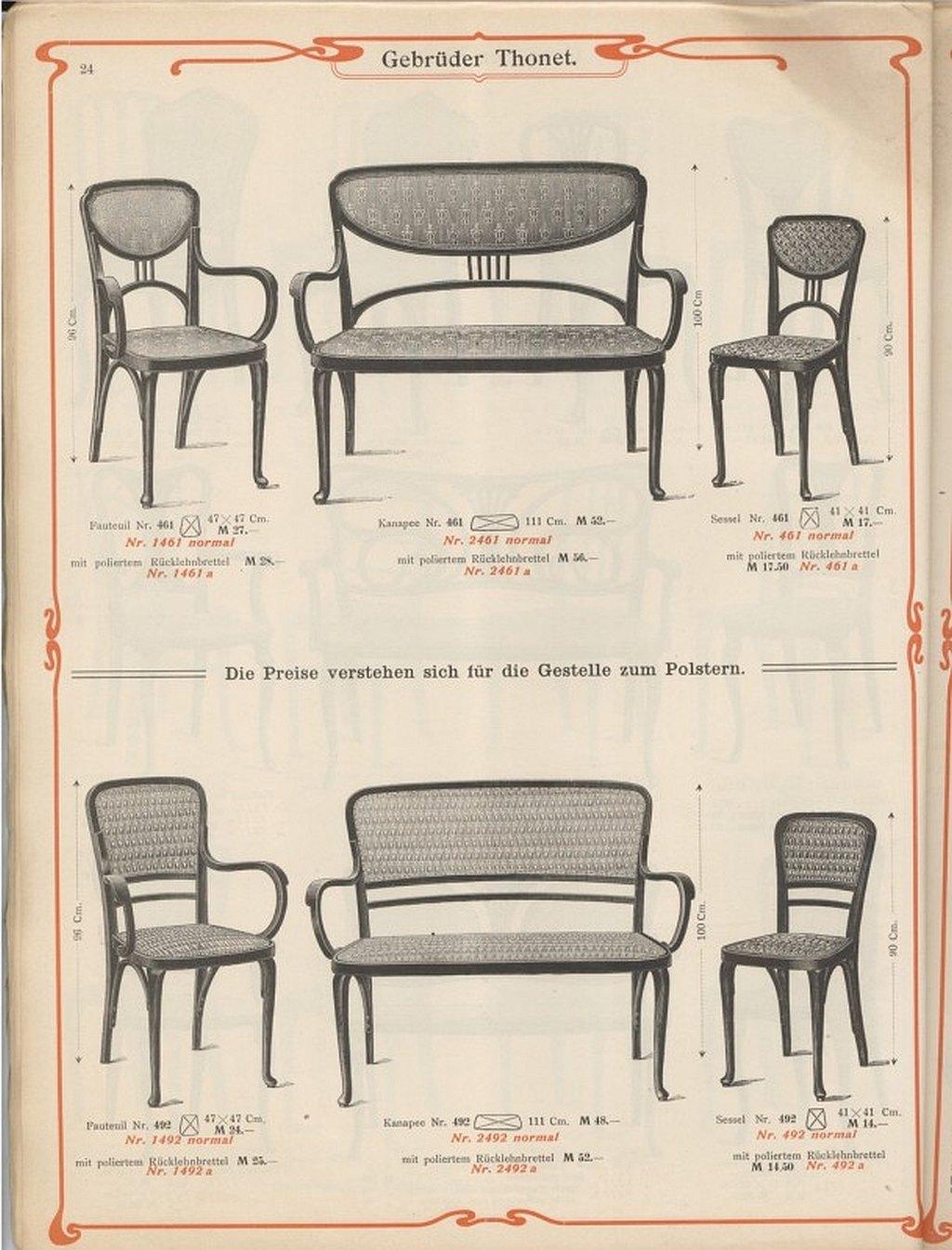 Secession sofa no.461 by Thonet in excellent condition.