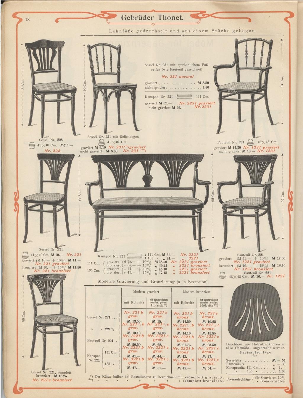 Secession Thonet Dining Chairs No.221 2