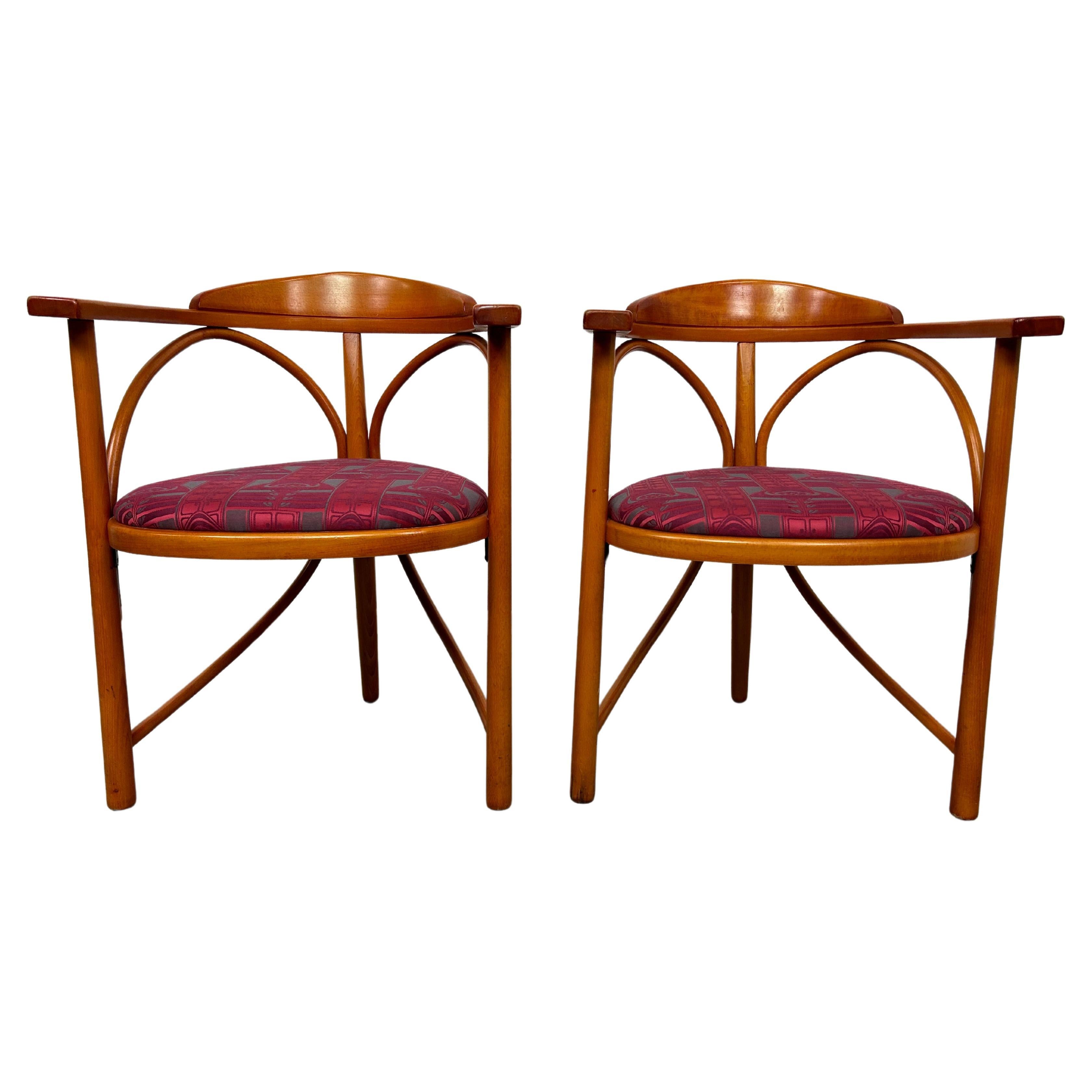 Secession tripod chairs no.81 by Thonet