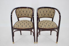 Secession Two Armchairs by Gustav Siegel for J.J.Kohn, Restored