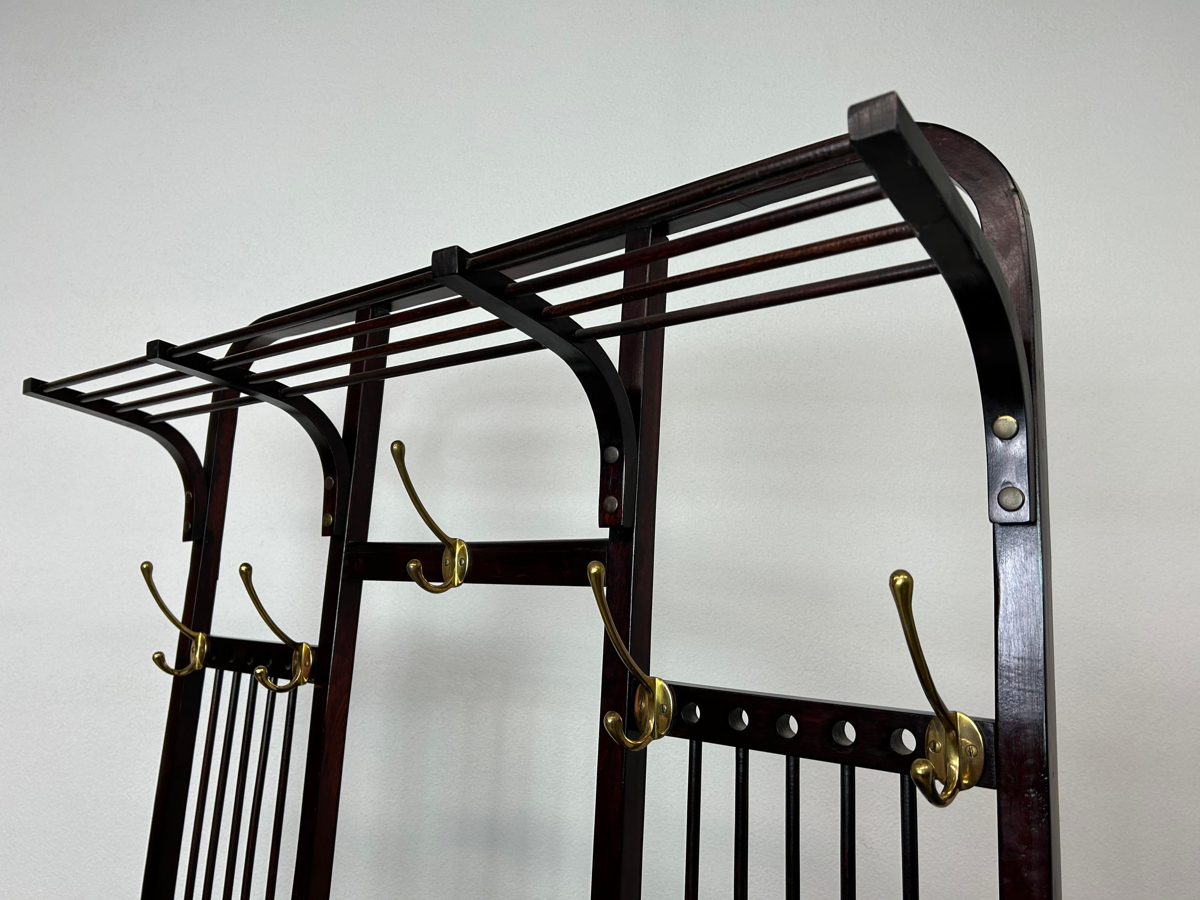 Austriaco Appendiabiti da parete Secession n. 511 di Marcel Kammerer per Thonet in vendita