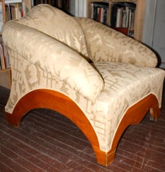 Secessionist Austro-Hungarian Upholstered Armchair