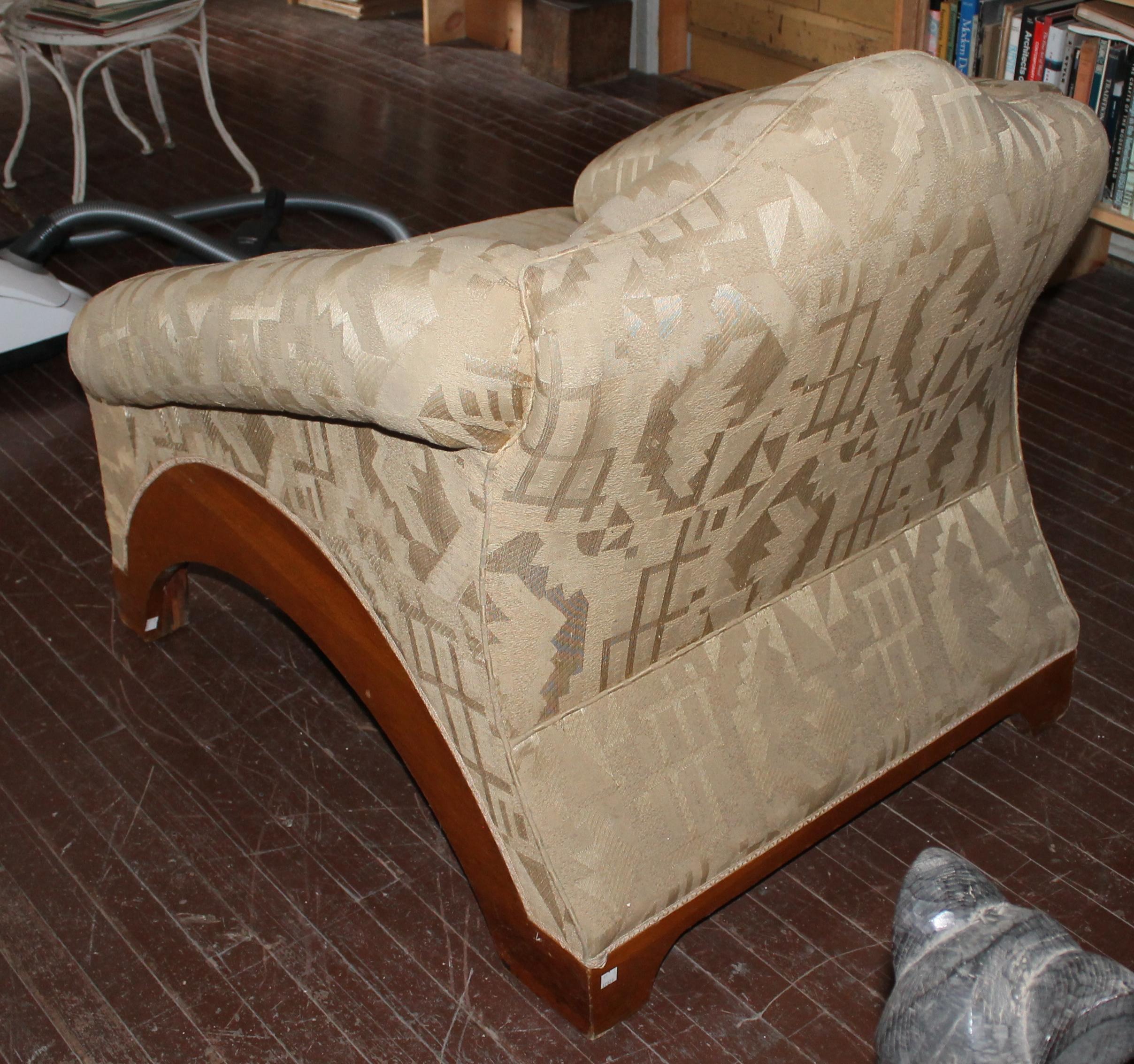 Secessionist Austro-Hungarian Upholstered Armchair In Good Condition For Sale In Sharon, CT