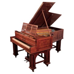 Secessionist, Bechstein Model VI Grand Piano with an Inlaid, Mahogany Case