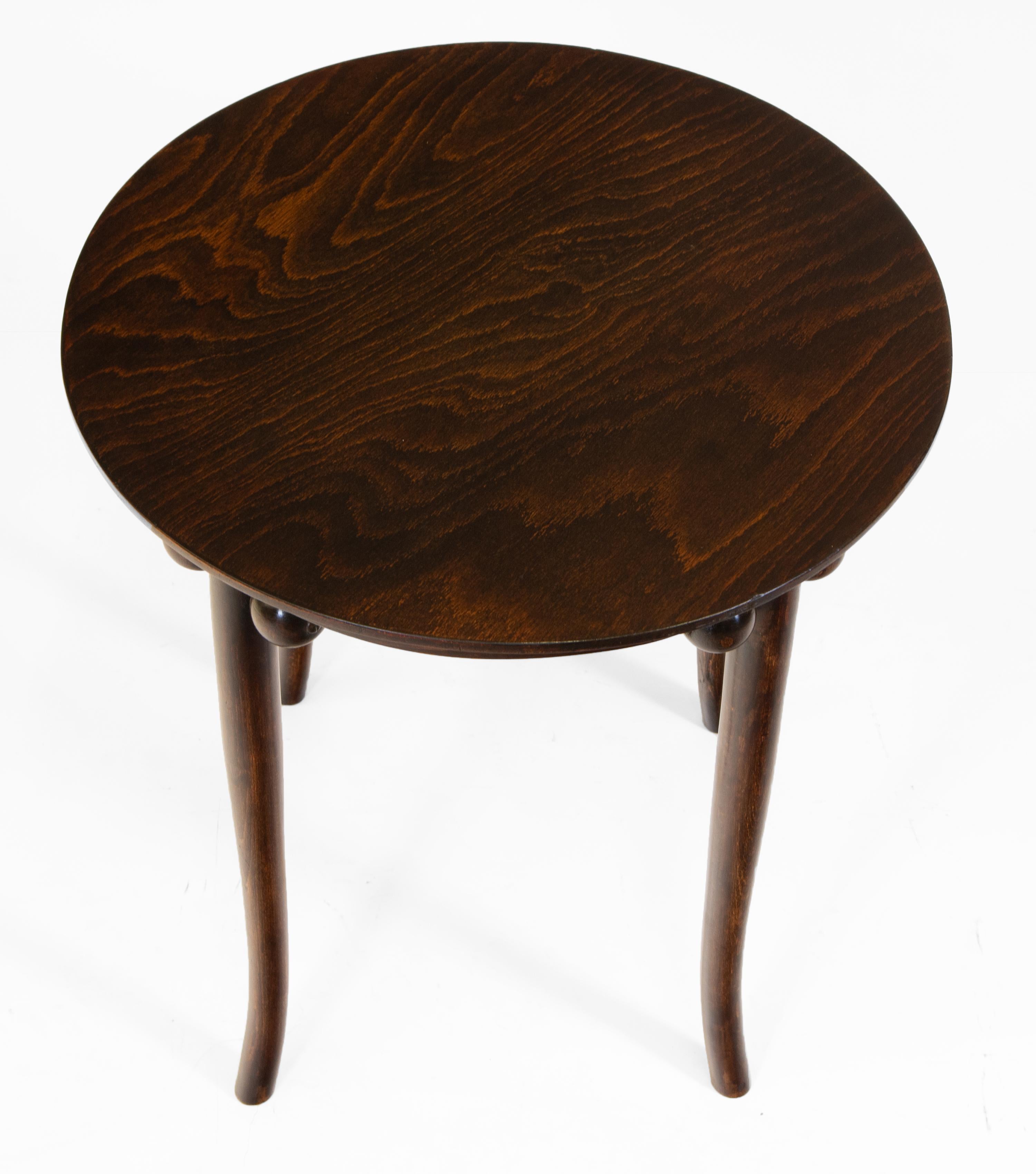 20th Century  Secessionist Bentwood Side Table Circa 1900