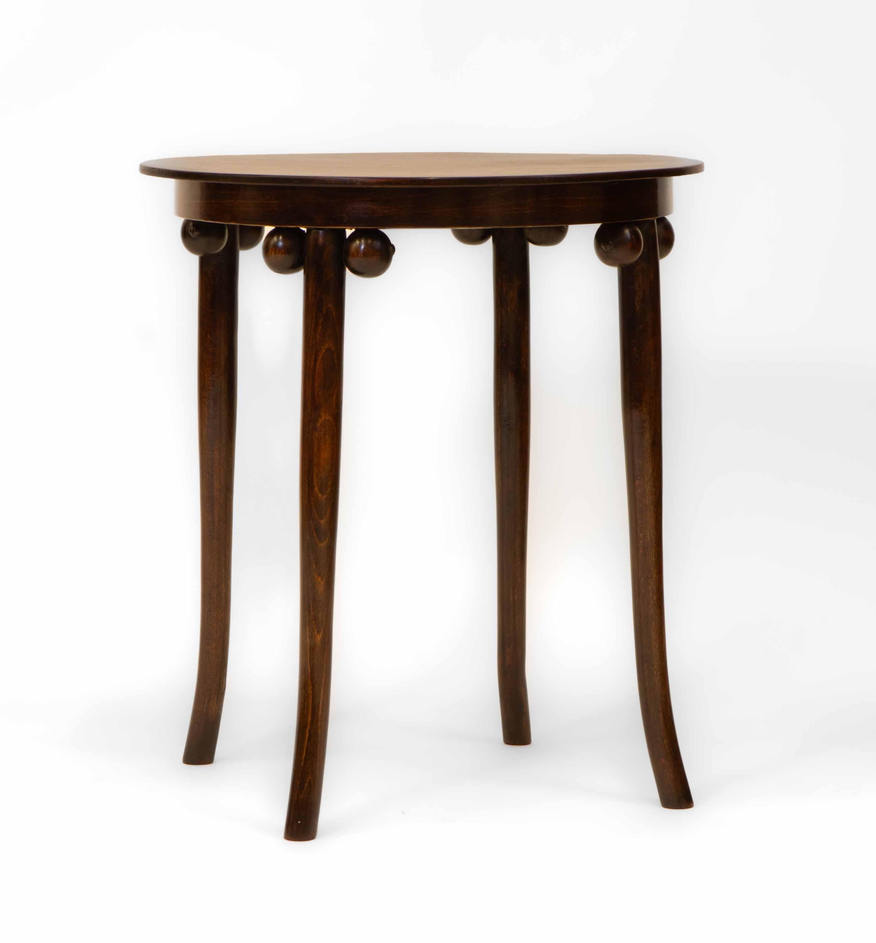  Secessionist Bentwood Side Table Circa 1900 4