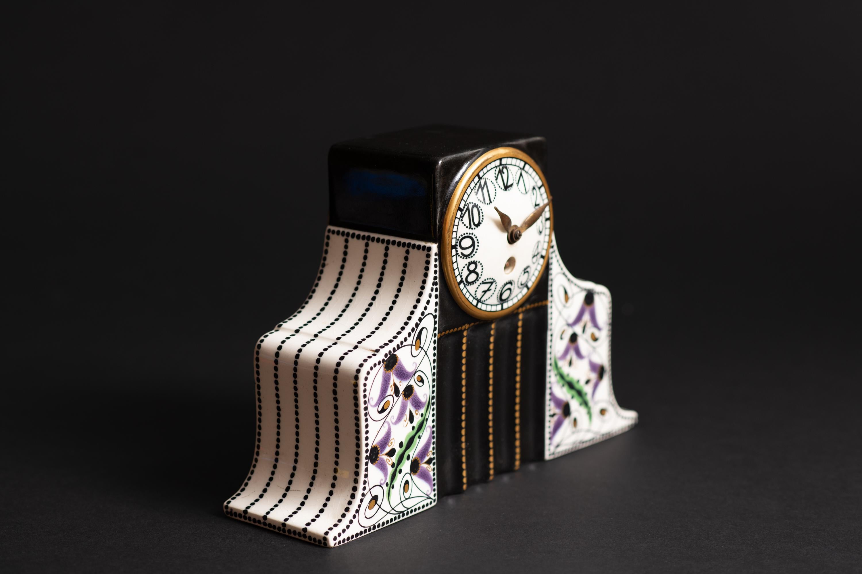 Reloj secesionista de Karl Klaus para Serapis Wahliss Porcelana en venta