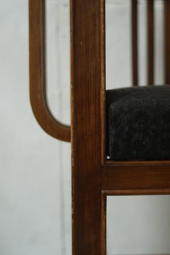 Secessionist Corner Chair in Mahogany, Vienna, C. 1910