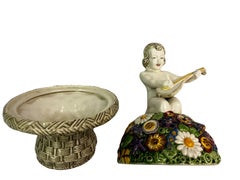 Secessionist figural box and cover, by Carl Klimt for Bernhard Bloch, 1910 Czech