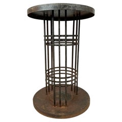 Secessionist Iron Gueridon Side Table, Vienna, C.1900