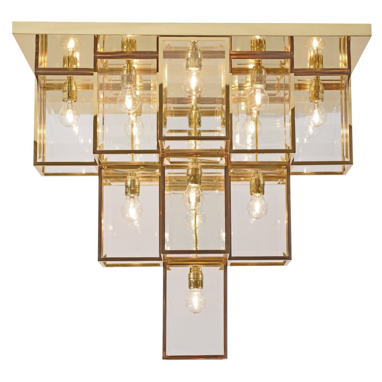Lampadario ad incasso secessionista Josef Hoffmann Riedizione, CUSTOM MADE
