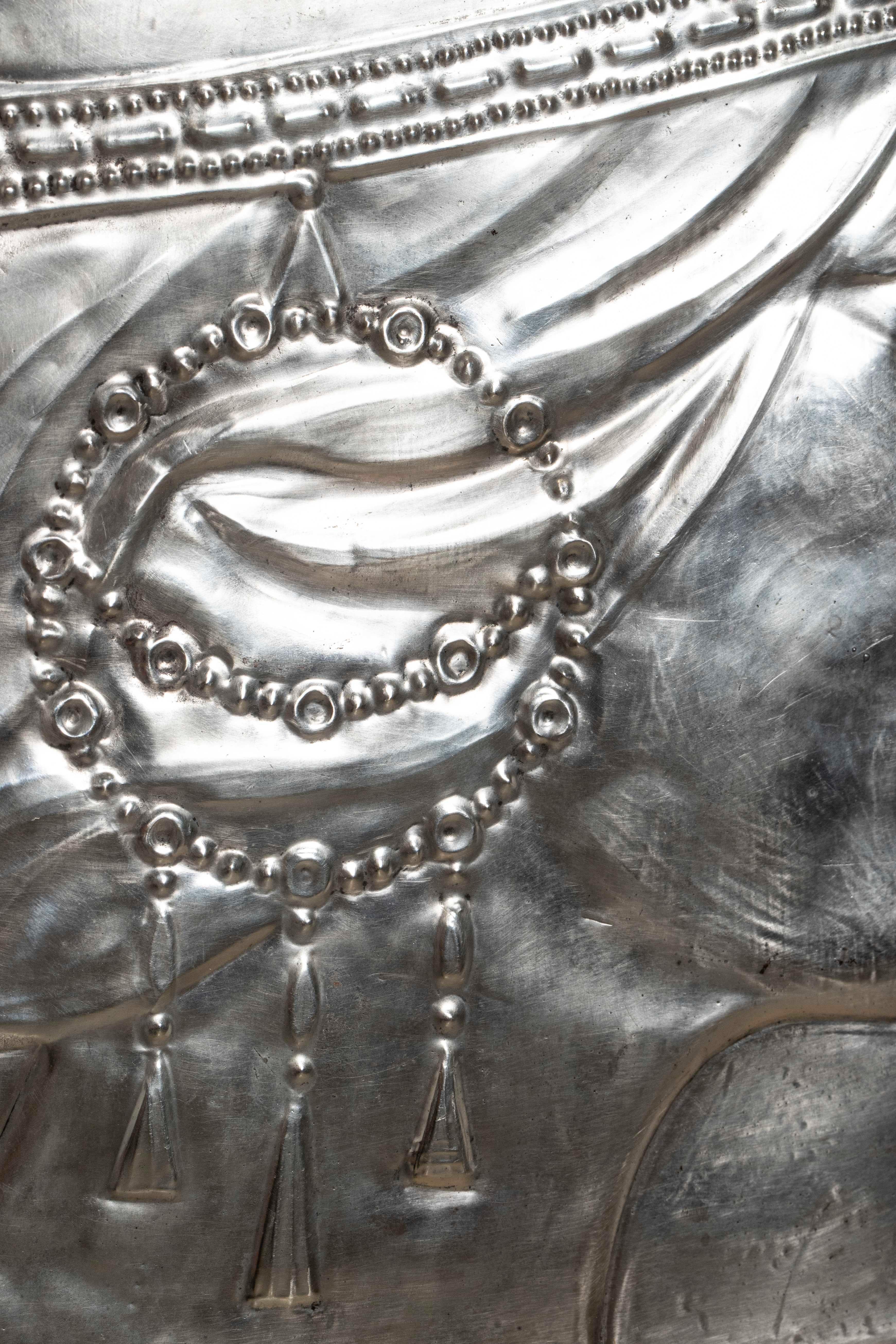 Patiné Paire de panneaux sécessionniste Georg Klimt vers 1900 Art Nouveau en vente