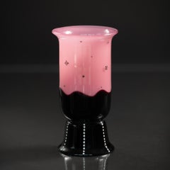 Secessionist Pink Glass Goblet by Dagobert Peche for Johann Loetz