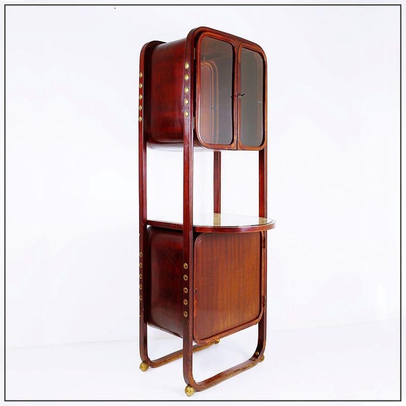 Austrian Secessionist Showcase by Koloman Moser for J. & J. Kohn - Vienna, 1901 For Sale