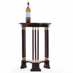 Secessionist Style Mahogany and Bronze-Mounted Occasional Table, C. 1910.