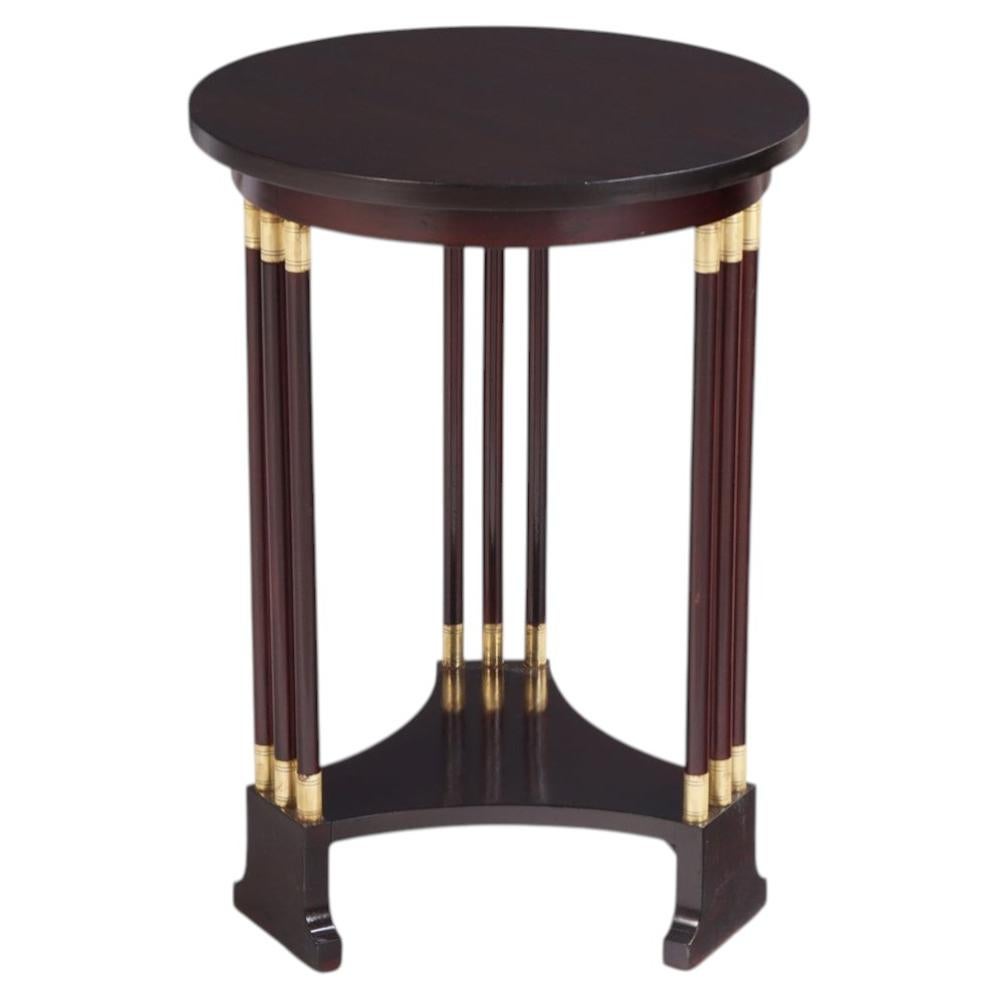 Secessionist Style Mahogany and Bronze-Mounted Occasional Table, C. 1910.