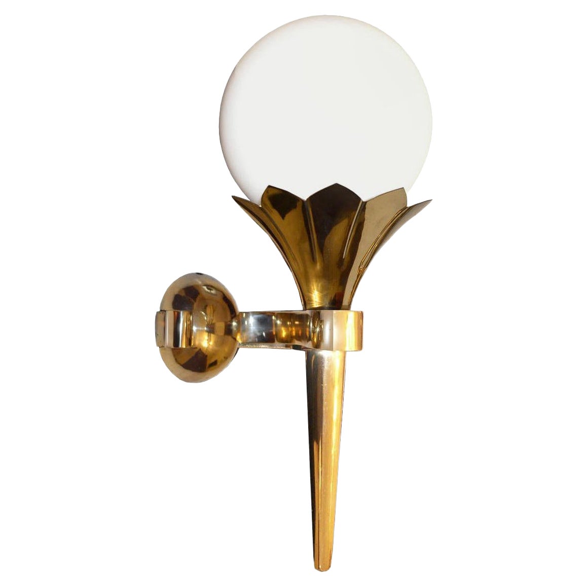 Applique à torche sécessionniste Réédition de la lampe en tissu artistique faite à la main en vente