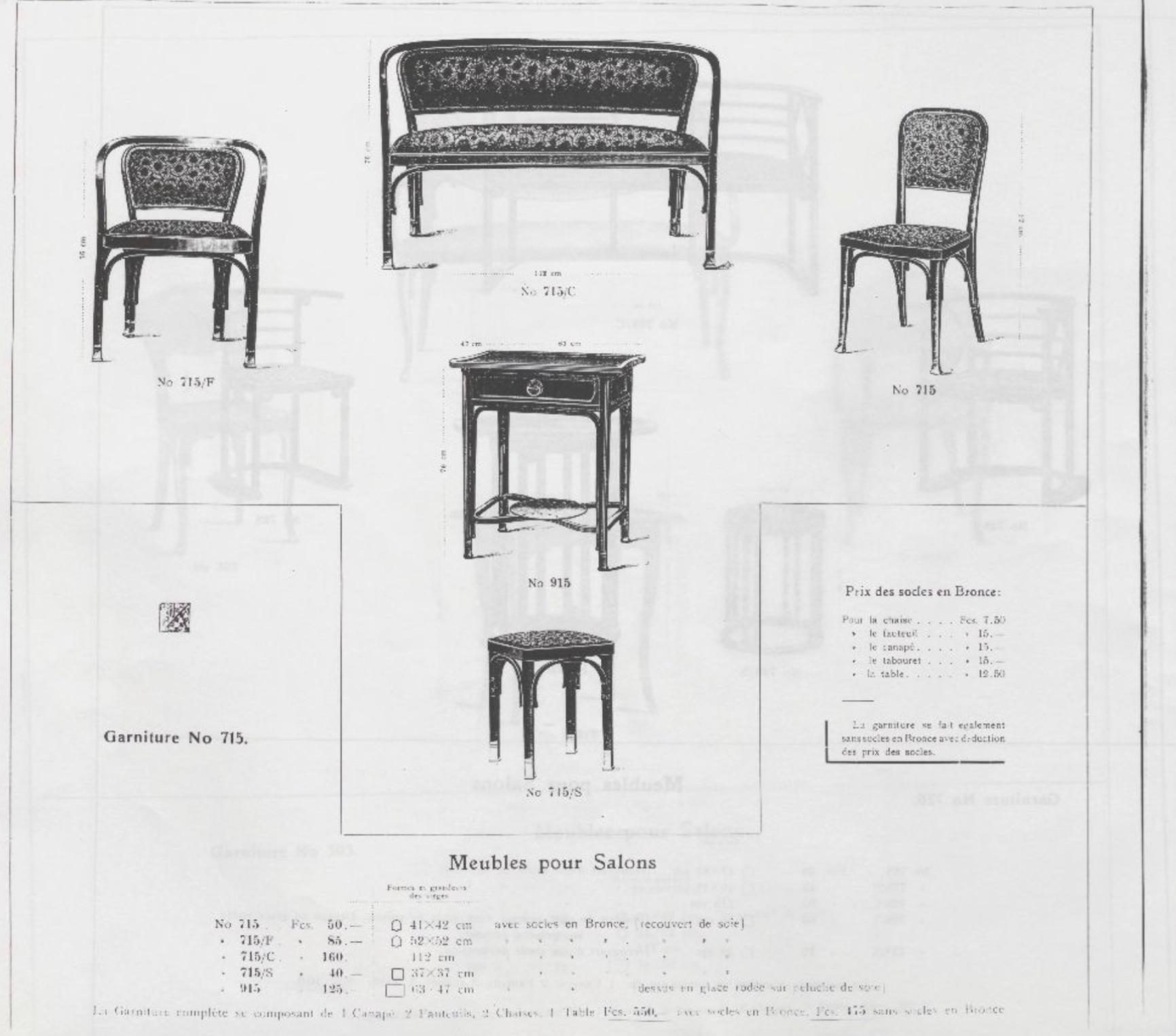 Sezessionistische Stühle von Gustav Siegel, ex. von J.J.Kohn (Vienna, 1900) im Angebot 5