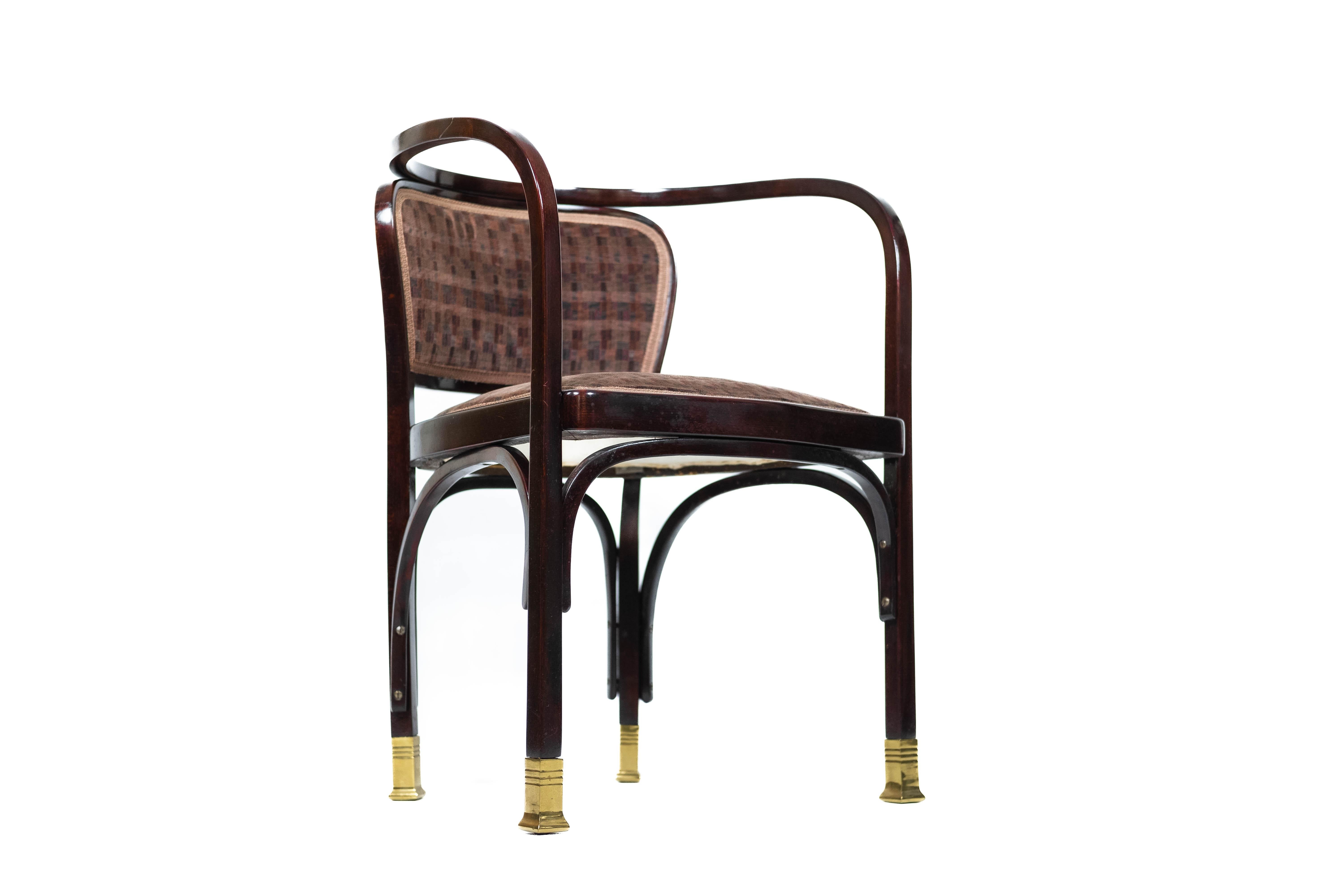 Vienna Secession Secessionistic Chairs by Gustav Siegel, ex. by J.J.Kohn (Vienna, 1900) For Sale