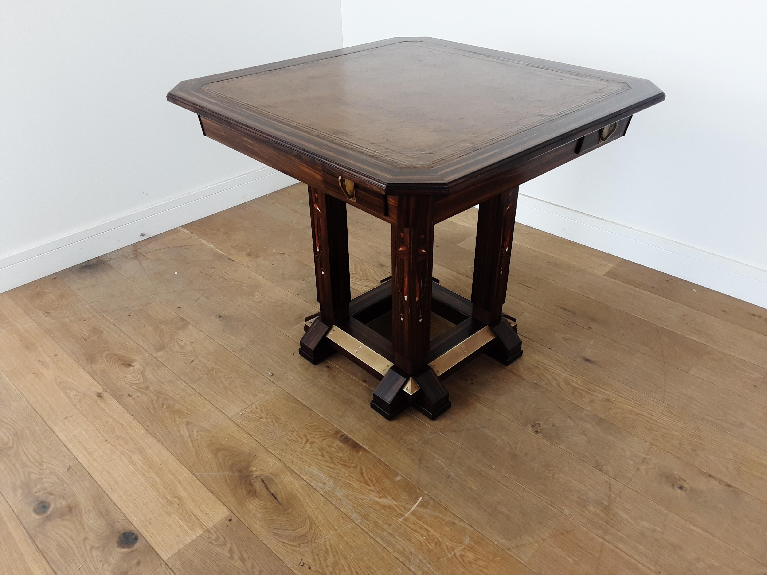 Secessionists Design Games Table by Ludwig Schmitt For Sale 3