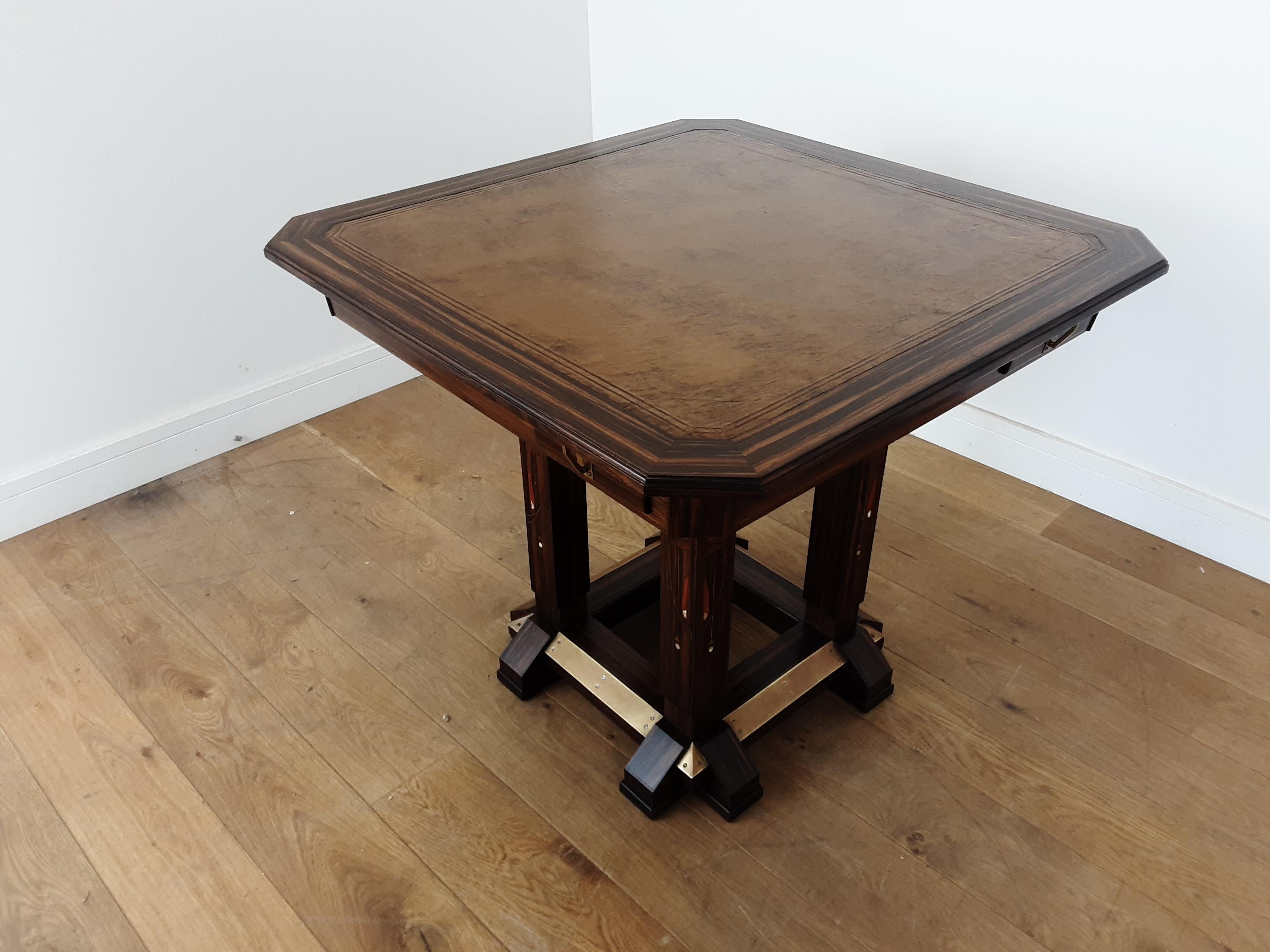 Secessionists Design Games Table by Ludwig Schmitt For Sale 4