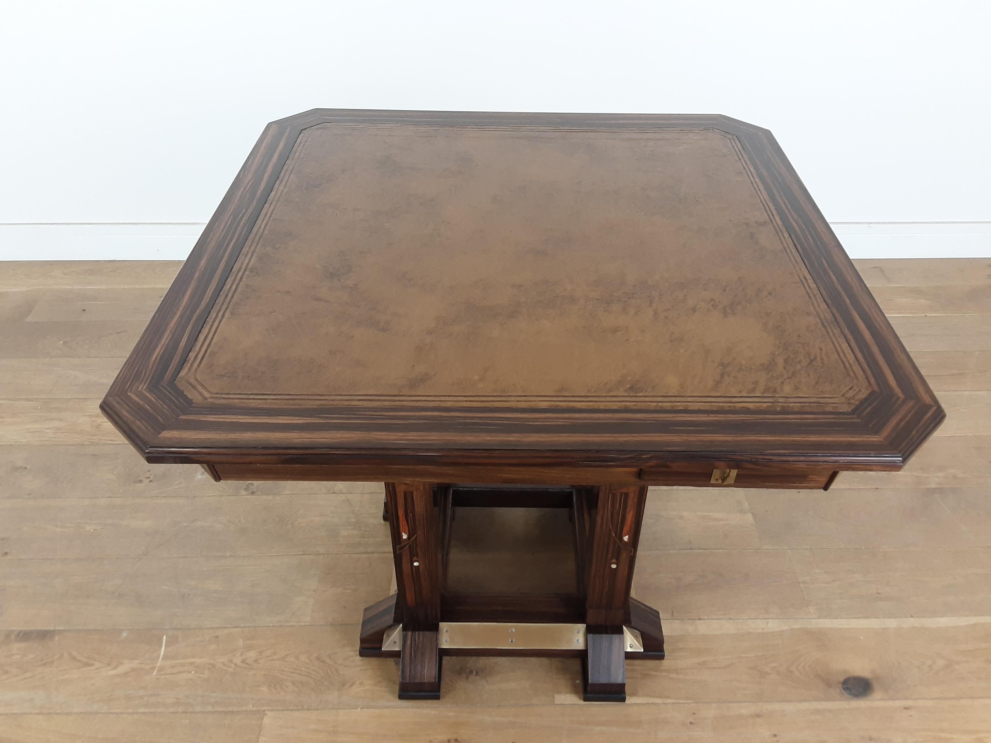 Austrian Secessionists Design Games Table by Ludwig Schmitt For Sale