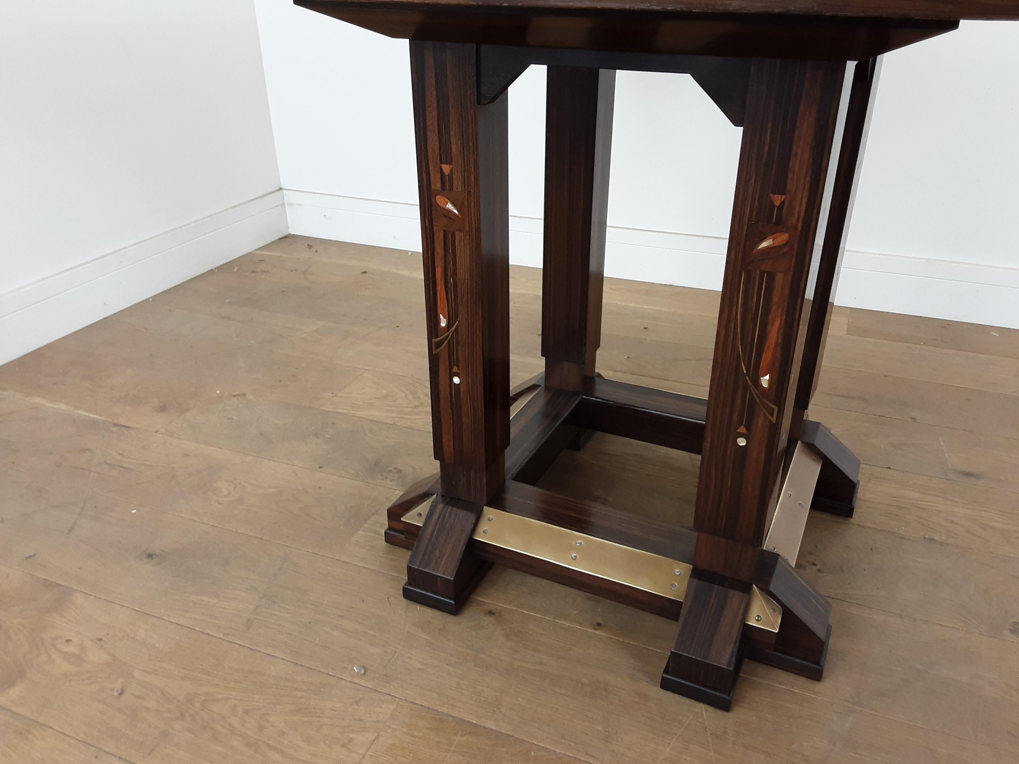 Secessionists Design Games Table by Ludwig Schmitt In Good Condition For Sale In London, GB
