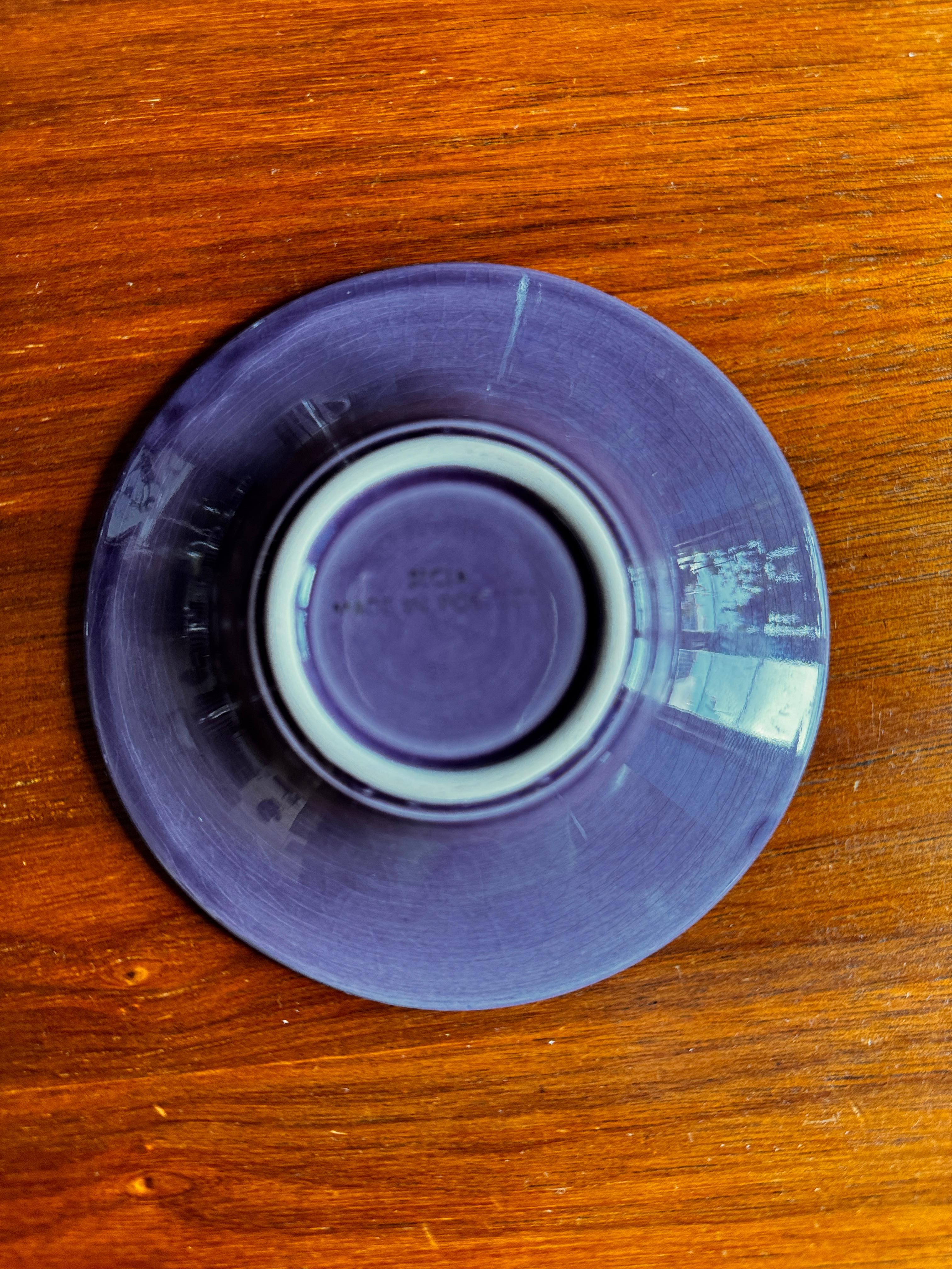 Secla Coffee Service – Mid-Century Portuguese Ceramics in Bold Violet, 1970s For Sale 14