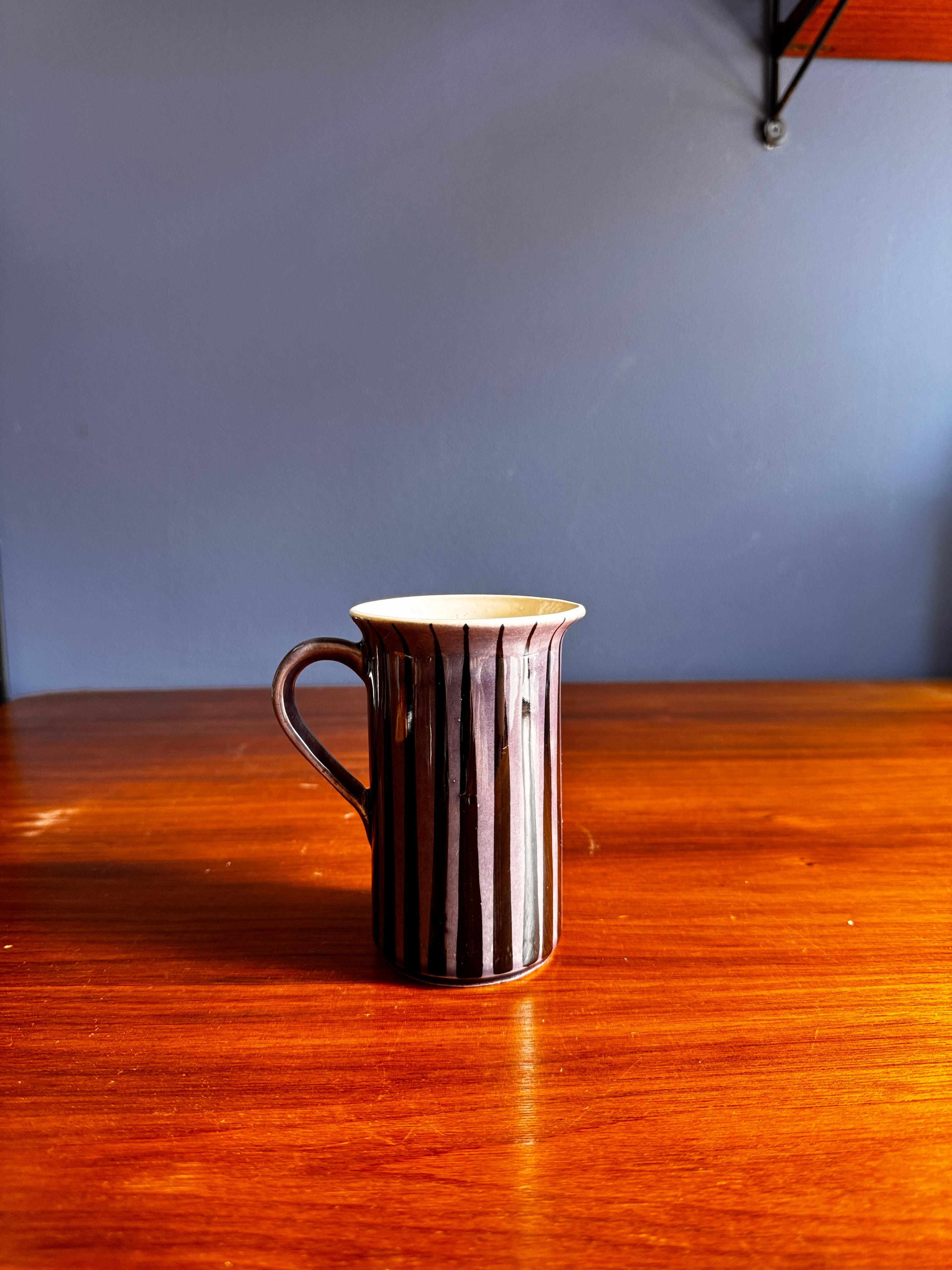 Secla Coffee Service – Mid-Century Portuguese Ceramics in Bold Violet, 1970s For Sale 1