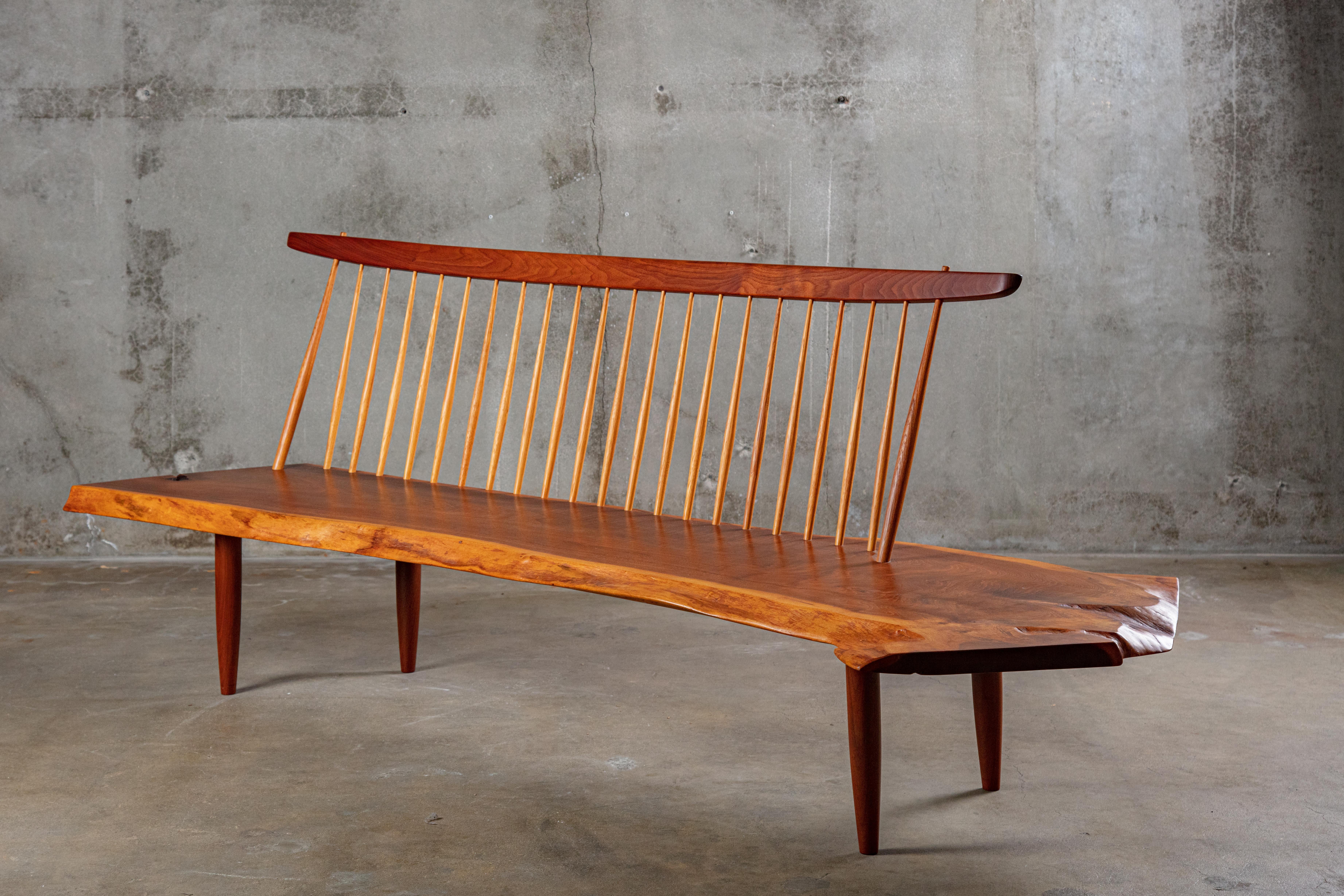American Second Deposit For George Nakashima 'Conoid' Bench