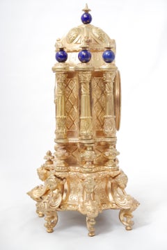 Second Empire Era Gilt Bronze and Cloisonné Clock