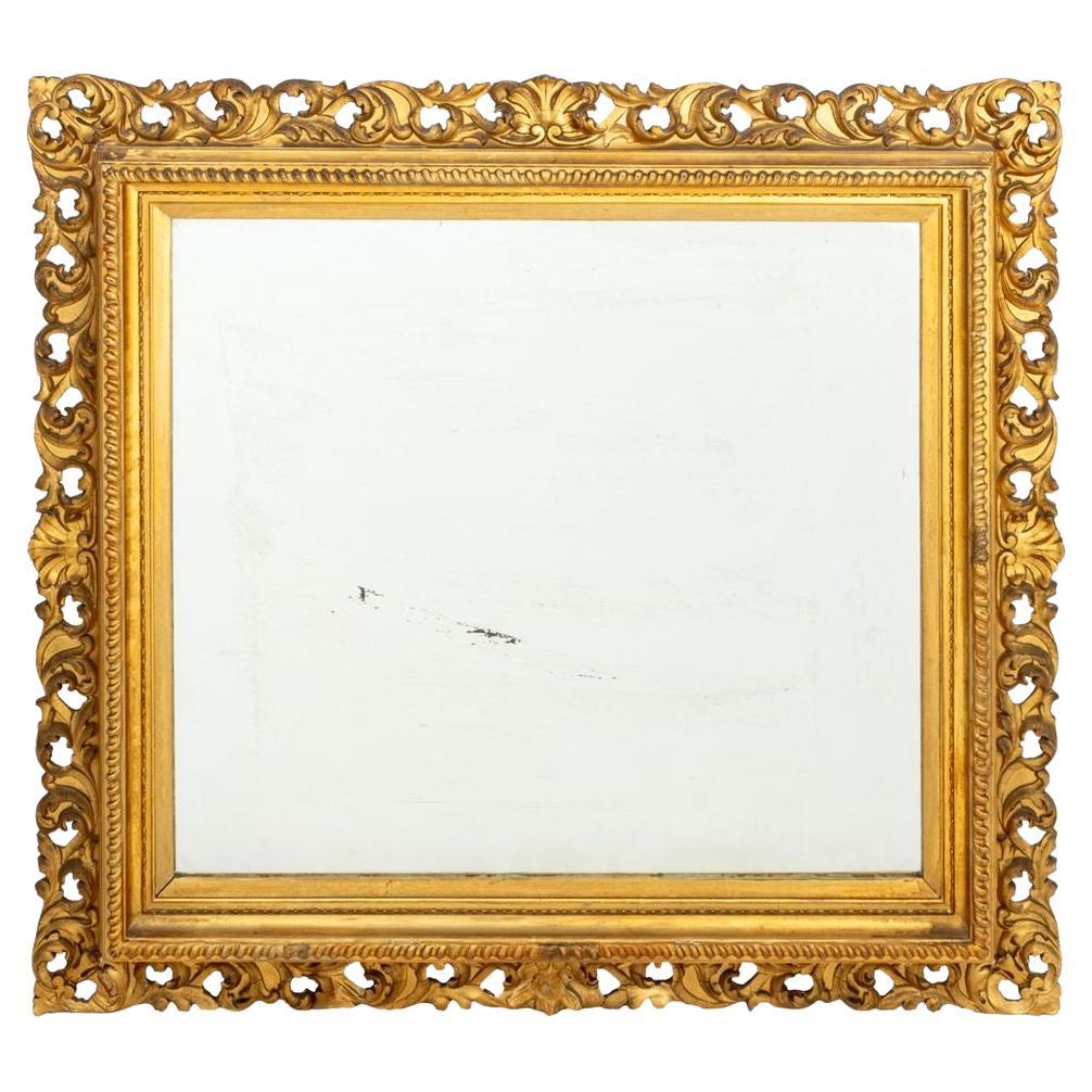 Second Empire Giltwood Rectangular Mirror