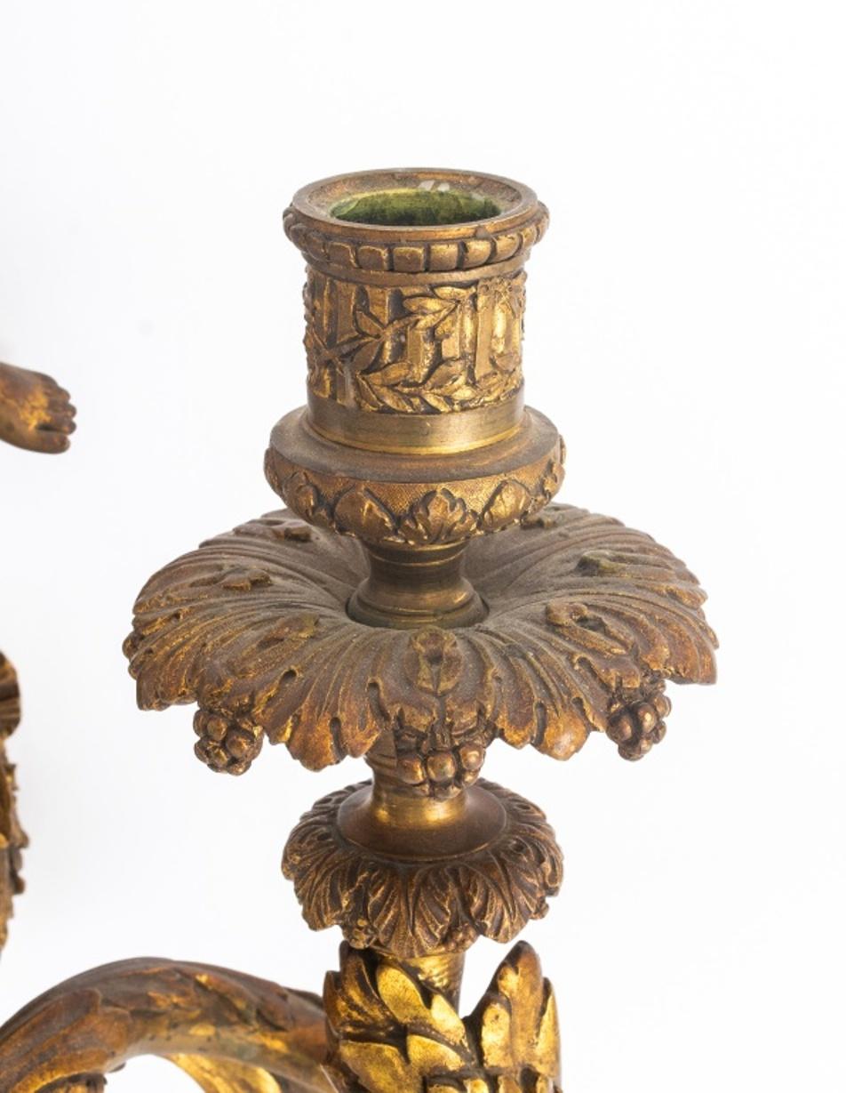 Second Empire Louis XVI Style Two Arm Sconce In Good Condition For Sale In New York, NY