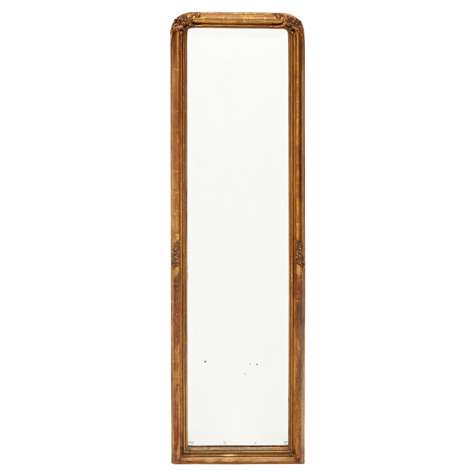 Second Empire Period Floor Mirror For Sale