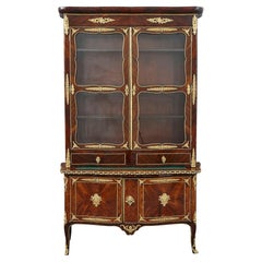 Second Empire Period Gilt Bronze and Kingwood Display Cabinet