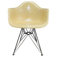 Second Generation All Original Eames Fiberglass with Dar Eiffel Tower Base