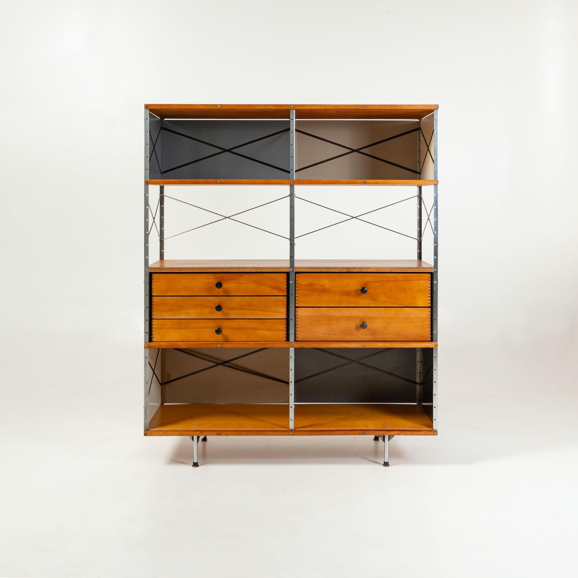 Second Generation Eames Storage Unit ESU 400-N series by Charles and Ray Eames In Good Condition In Seattle, WA