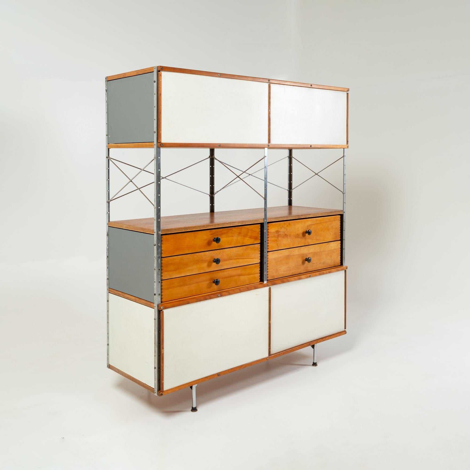 Mid-20th Century Second Generation Eames Storage Unit ESU 400-N series by Charles and Ray Eames