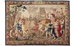 "The Triumph of Cleopatra" - Second Half 17th Century - Wool and Silk Tapestry