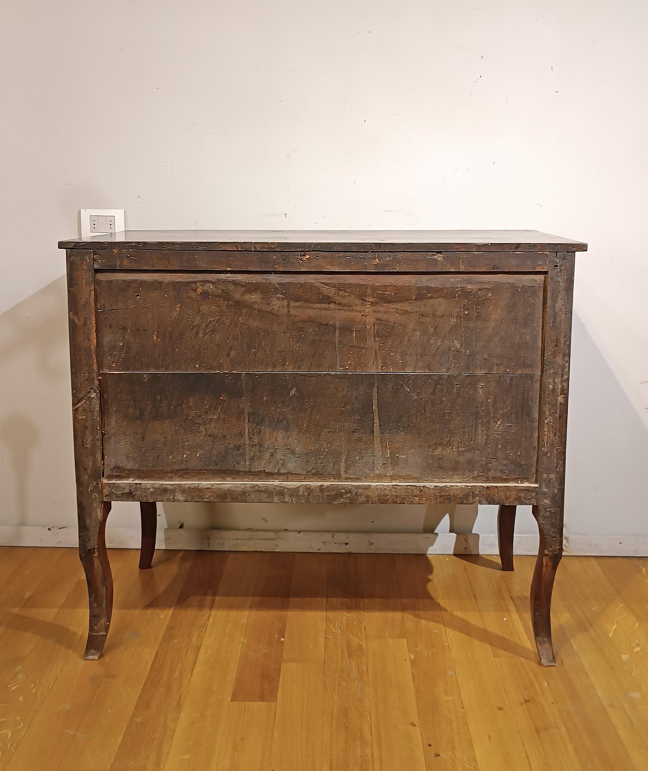 Italian SECOND HALF OF THE 18th CENTURY CHERRY DRAWER LOUIS XV-XVI in vendita
